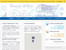 Tablet Screenshot of ambulances-taxi-dinan.com